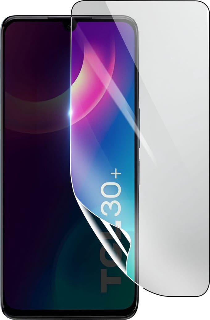 3mk, Geschikt voor TCL 30 Plus, Schokbestendige Hydrogel Screenprotector, Transparant