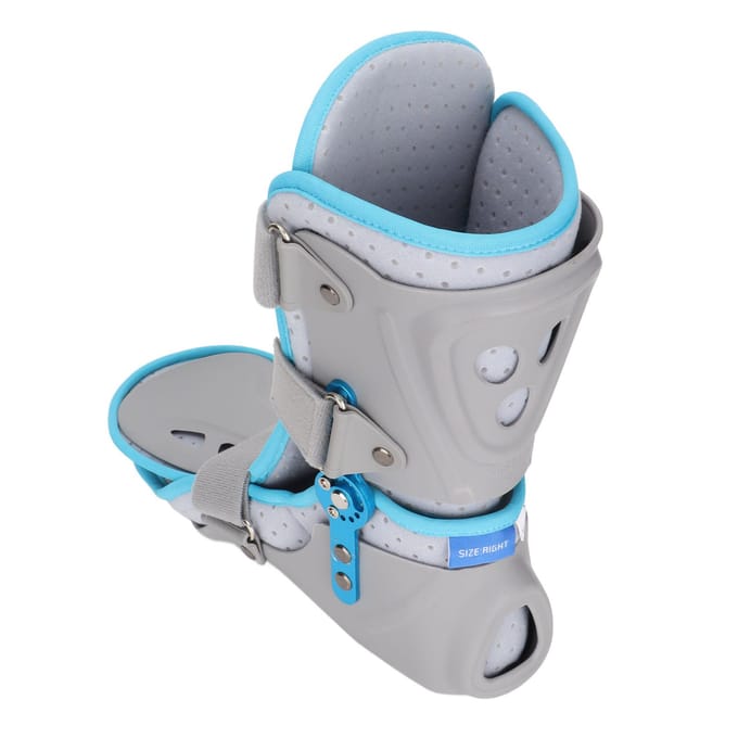 Ankle Support Stabilizer Brace Adjustable Angle 360 degrees  Protection Breathable Foot Drop Fixation gray