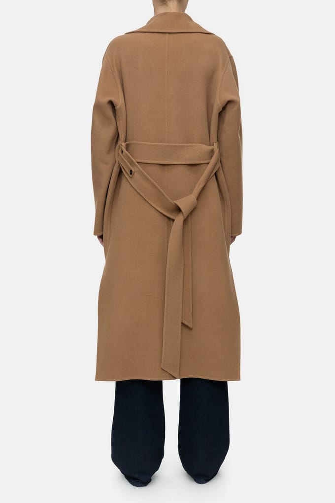 Closed Wrap Coat Jacket Biscotti Brown Maat: L | Jassen Outlet | Dames | Bruin
