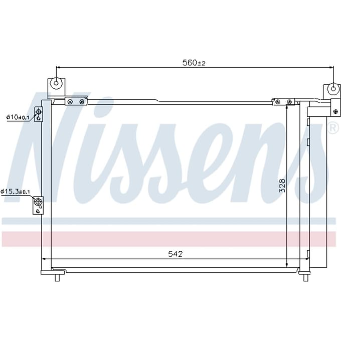 Condensator, airconditioning NISSENS 940143