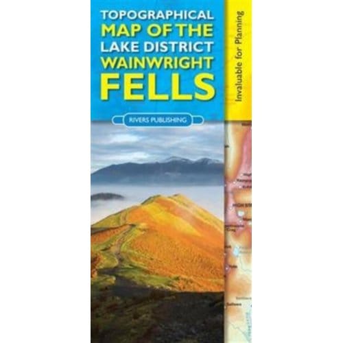 Topographical Map Of The Lake District Wainwright Fells - Peter Knowles