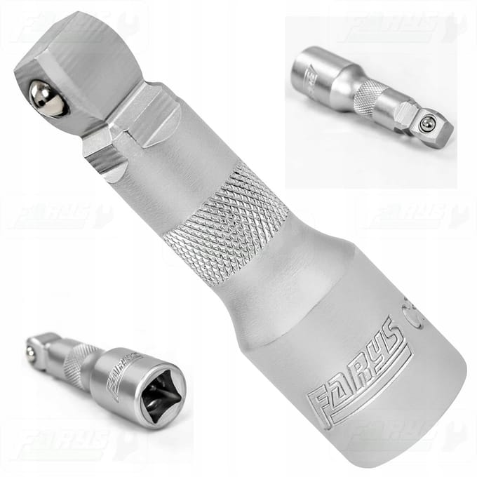 Verstelbare Verlengkabel 1/2" 75mm CrV Dop - Farys