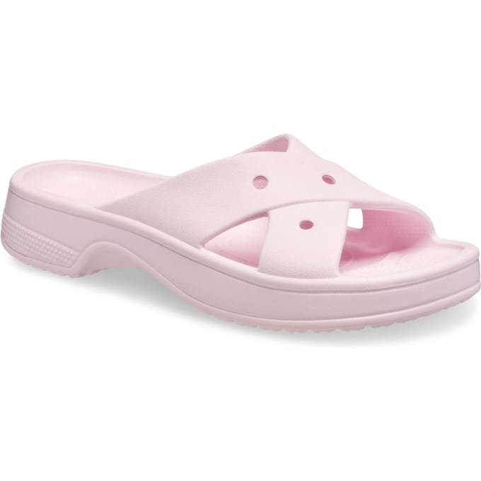 Crocs Classic Cross Strap Thermoplastische Sandalen Voor Vrouwen In Het Roze