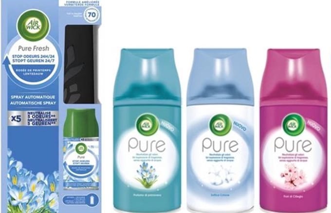 Air Wick Fresh Matic Pure Starterset + 3 Navullingen Mix