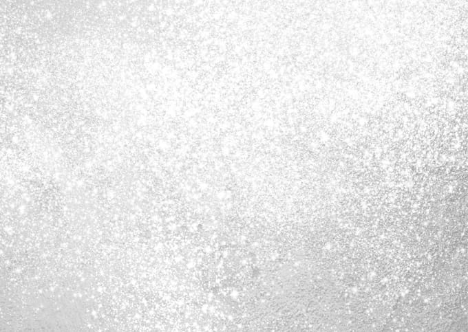 Placemat vinyl | Glitter zilver | 4 stuks
