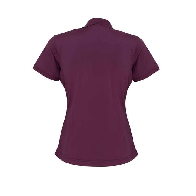 Premier Dames/Dames Coolchecker Piqué Poloshirt (Aubergine)