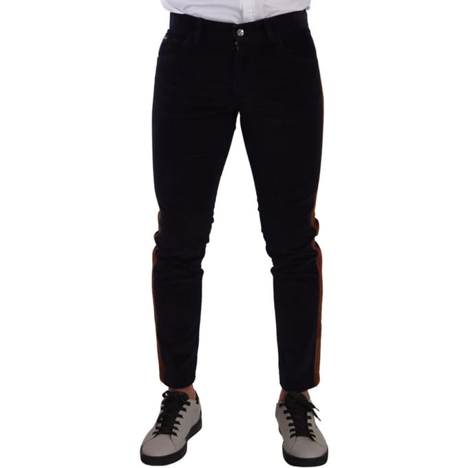 Casual Corduroy Broek met Zijkanten