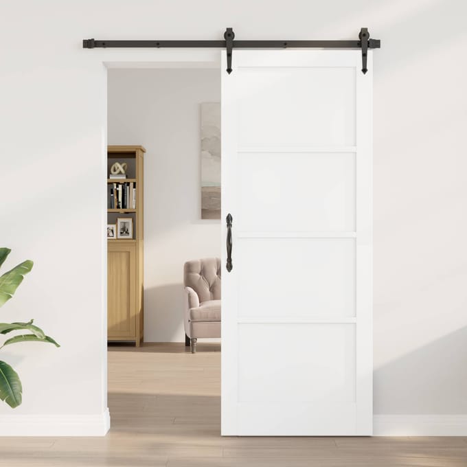 vidaXL - Interne - Deur - 83 - x - 211 - cm - Multiplex - Wit