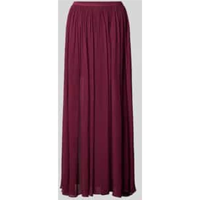 Maxirok met vloeiende chiffonlaag model 'CLEMENTINE'