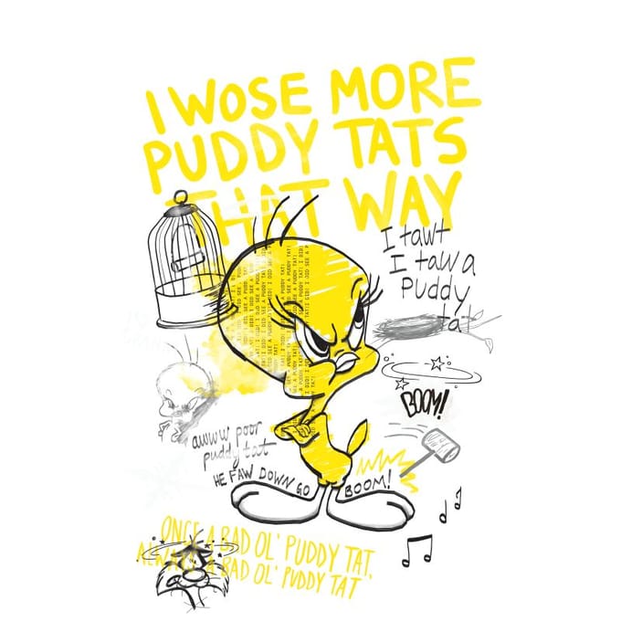 Looney Tunes Tweety T-shirt - Wit - S