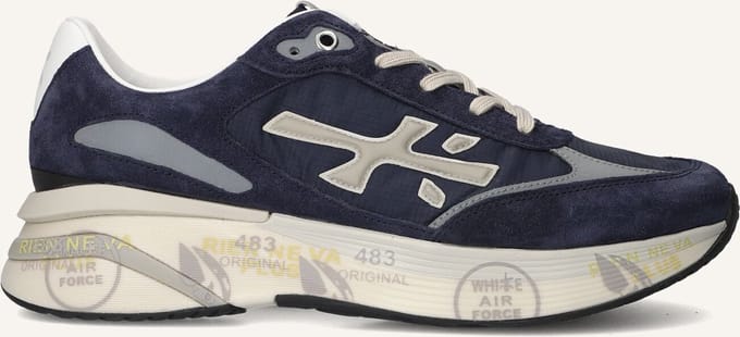Premiata Moerun Sneakers - Textiel - Heren - Blauw - Maat 47