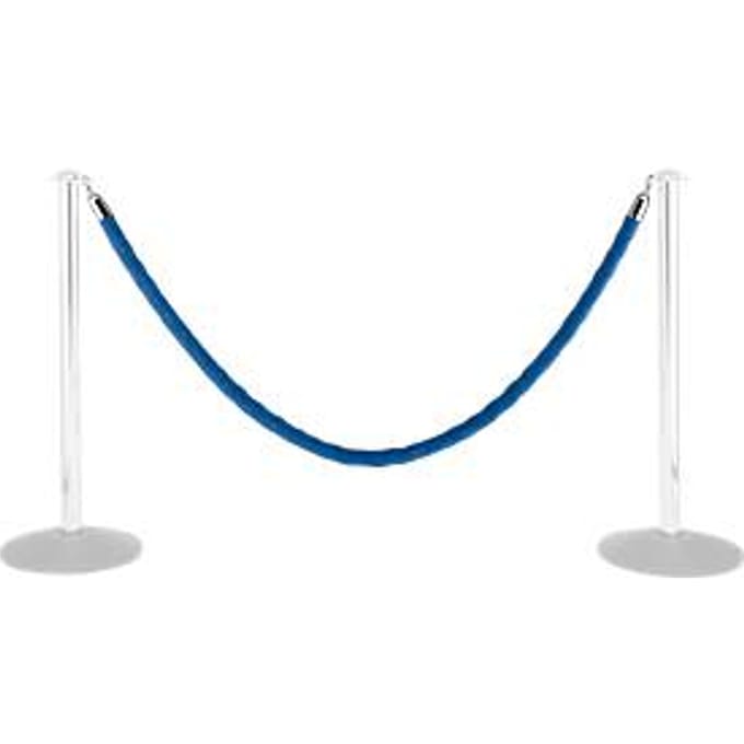 Koord voor afzetpalen - 2 m - blauw