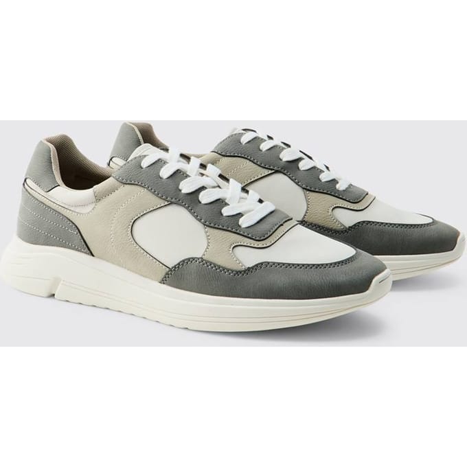 Chunky Colour Block Trainer | Grey | Size 42