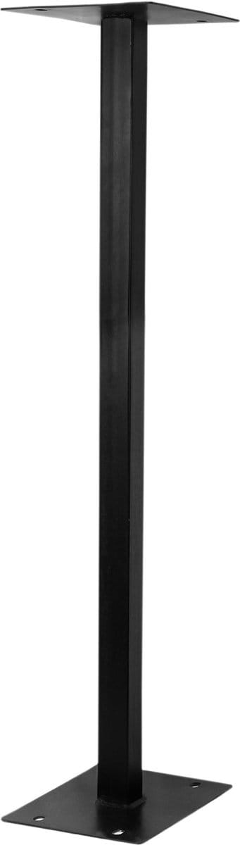 Brievenbus paal - zwart - 20x28x105 cm - waterbestendig