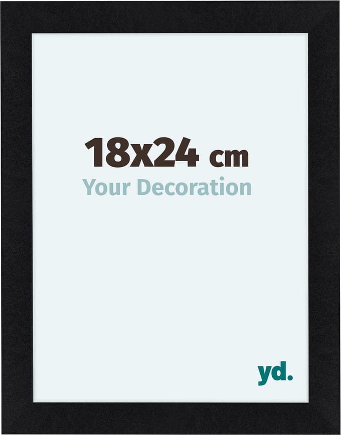 Your Decoration - Fotolijst 18x24 cm - MDF - Zwart Mat - Como