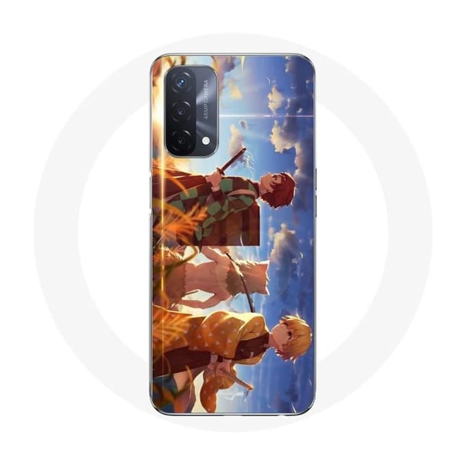 Oppo A93 5G hoesje tanjiro inosuke en zenitsu