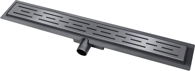 AquaVik Douchegoot Drenaj 100 x 7 cm Aska Gunmetal