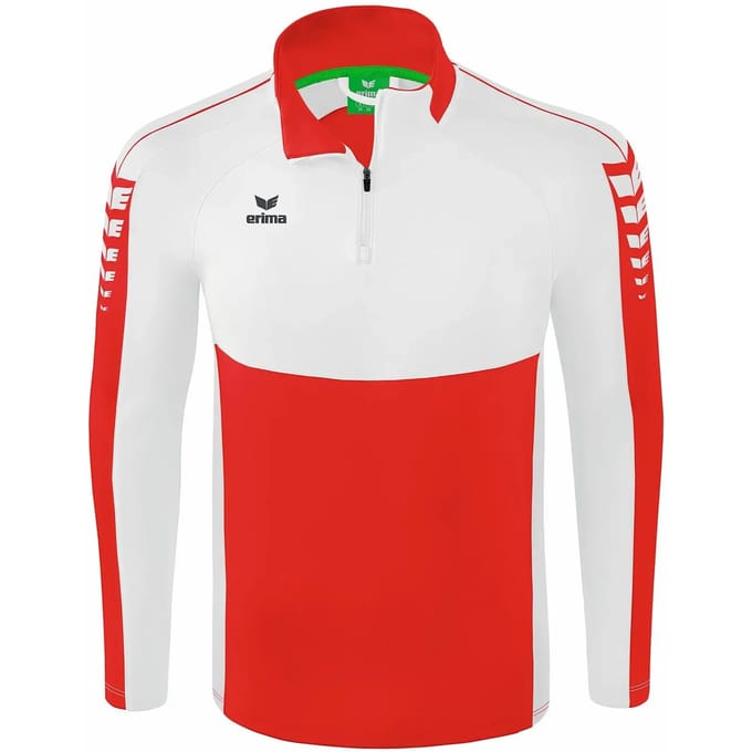 Erima Six Wings Trainingstop Kinderen - Wit / Rood | Maat: 140