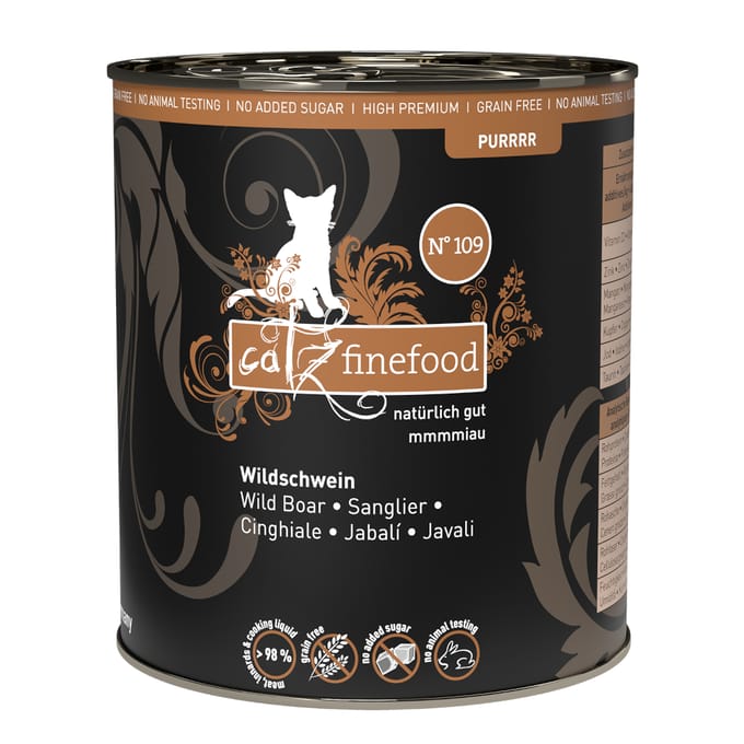 catz finefood Puur 6 x 800g - Wild zwijn