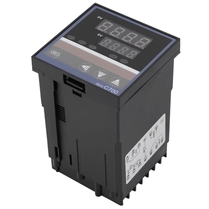 REXC700 0400 celsius Digitale PID Temperatuurregelaar Thermokoppel Ingang Relais Uitgang 220V black