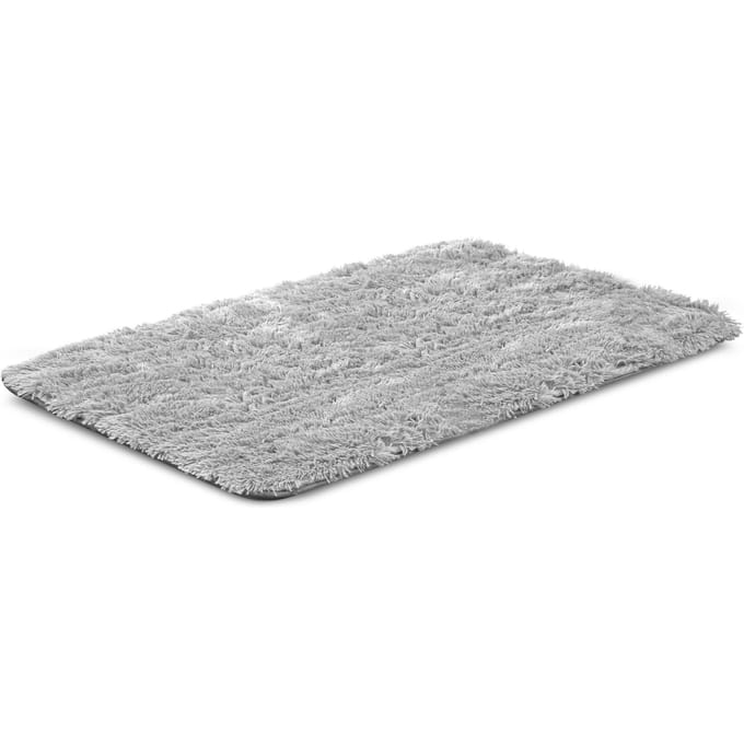AIO FACTORY Serie - Vloerkleed - Langpolig - 80x120 cm - Lichtgrijs
