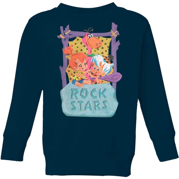 The Flintstones Rock Stars Kids' Sweatshirt - Navy - 122/128 (7-8 jaar)