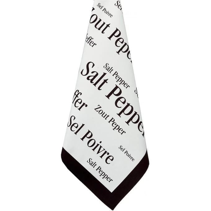 Theedoek - peper &amp; zout print Winkler