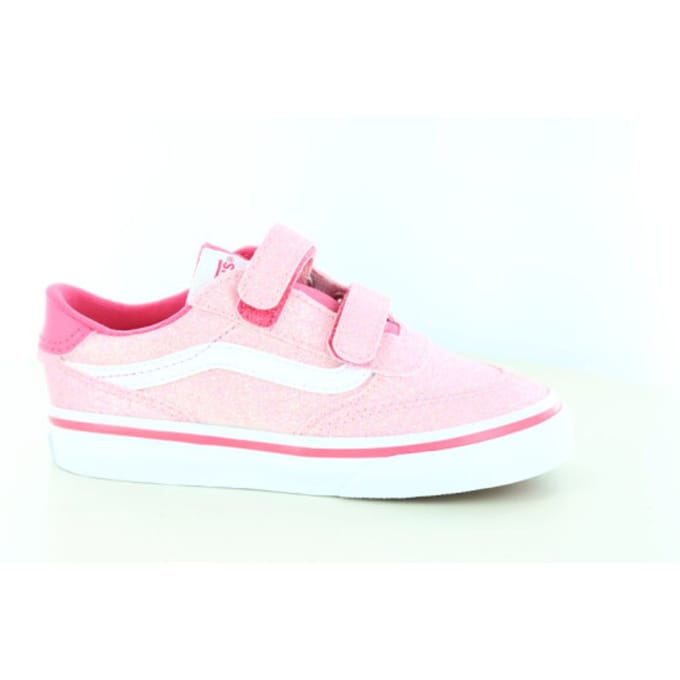 Vans brooklyn ls glitter in de kleur roze.