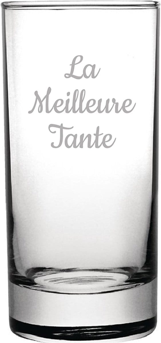 Longdrinkglas gegraveerd - 28,5cl - La Meilleure Tante