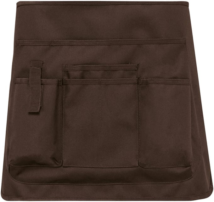 Schort/Tuniek/Werkblouse Unisex One Size WK. Designed To Work Chocolate 100% Polyester
