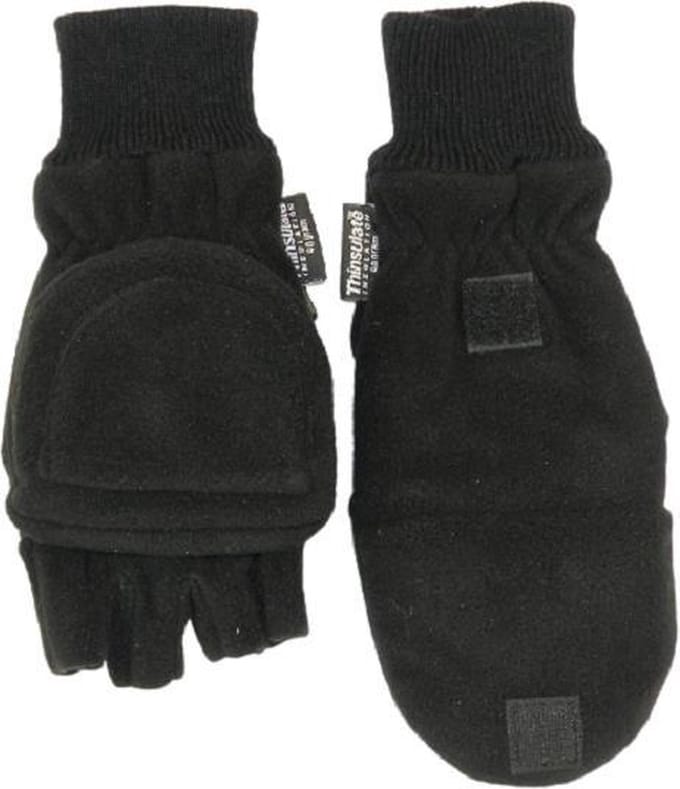 Handschoenen halve vingers / want heren winter - klittenbandsluiting