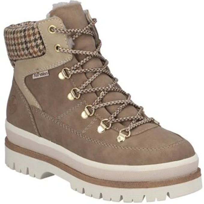 Rieker Veterboots beige - Dames - Maat 36