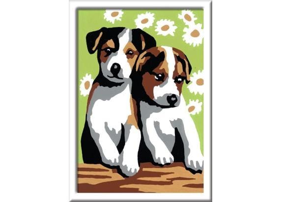 Ravensburger Schilderen op nummer - Schattige puppies hobbypakket - Acrylverf