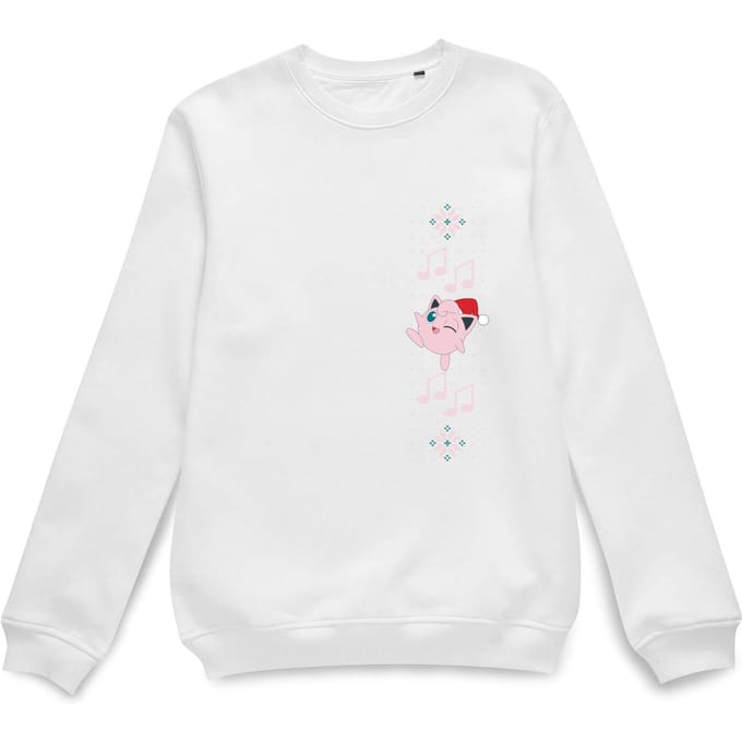 Pokemon Jigglypuff Wave Christmas Jumper - White - XL