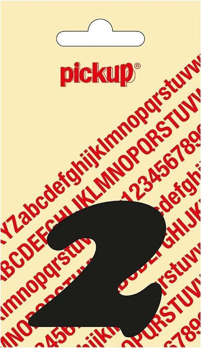 Pickup plakcijfer CooperBlack 60 mm - zwart 2