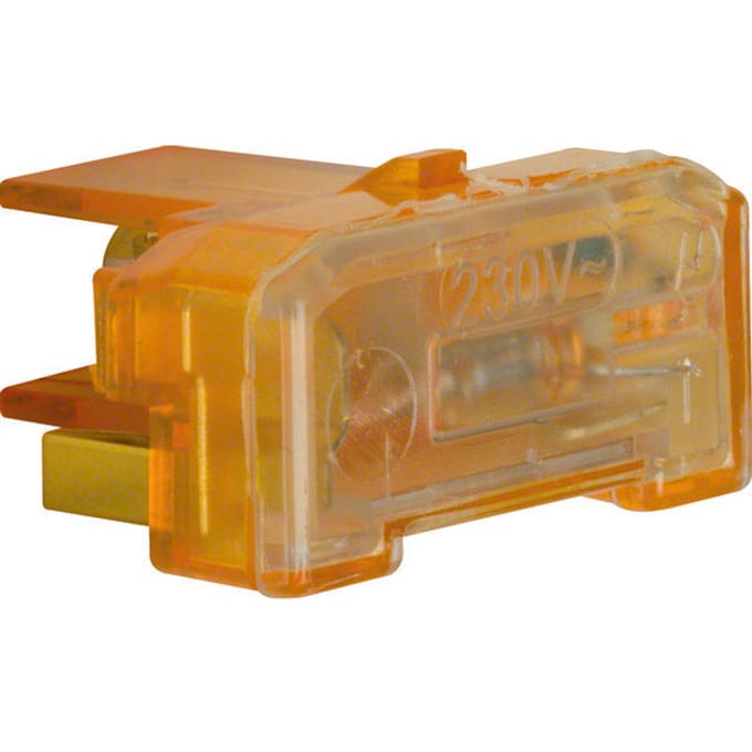 Hager Berker Neonlamp Element Met N-Terminal IP44 Oranje 0.4MA - 167504