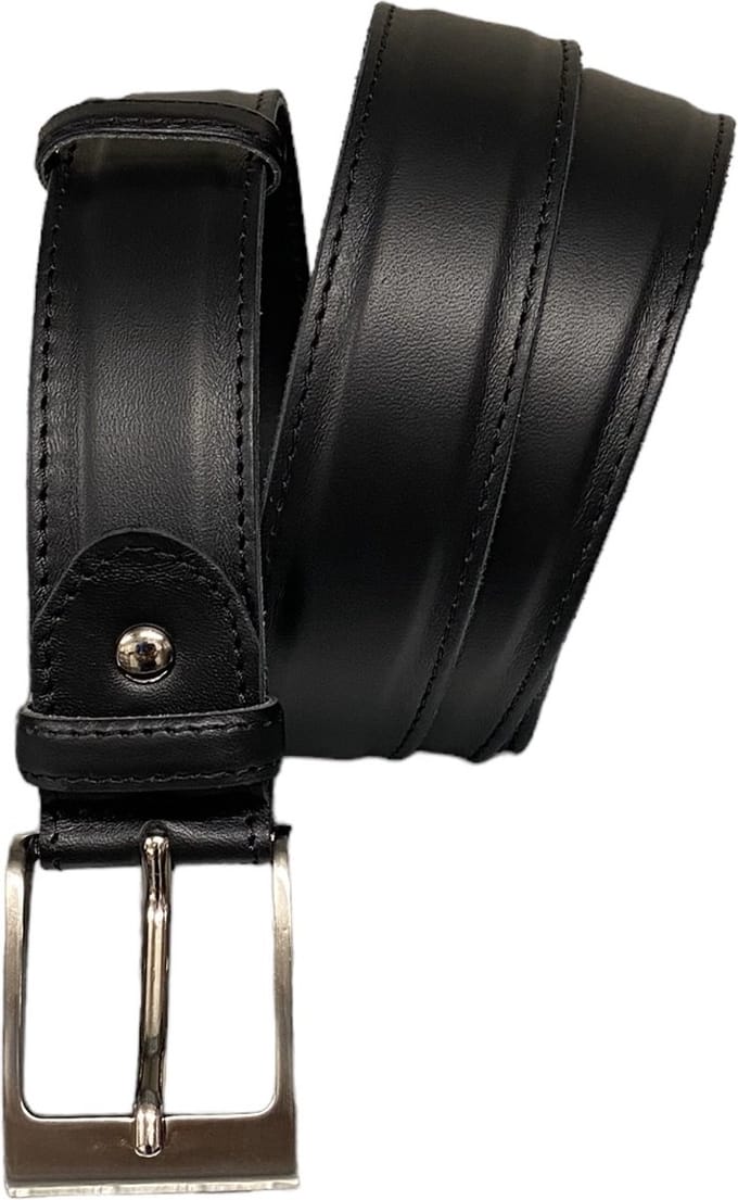 Berkelmans 100Belt04 Black Calf-makkelijk op maat te maken 115 cm