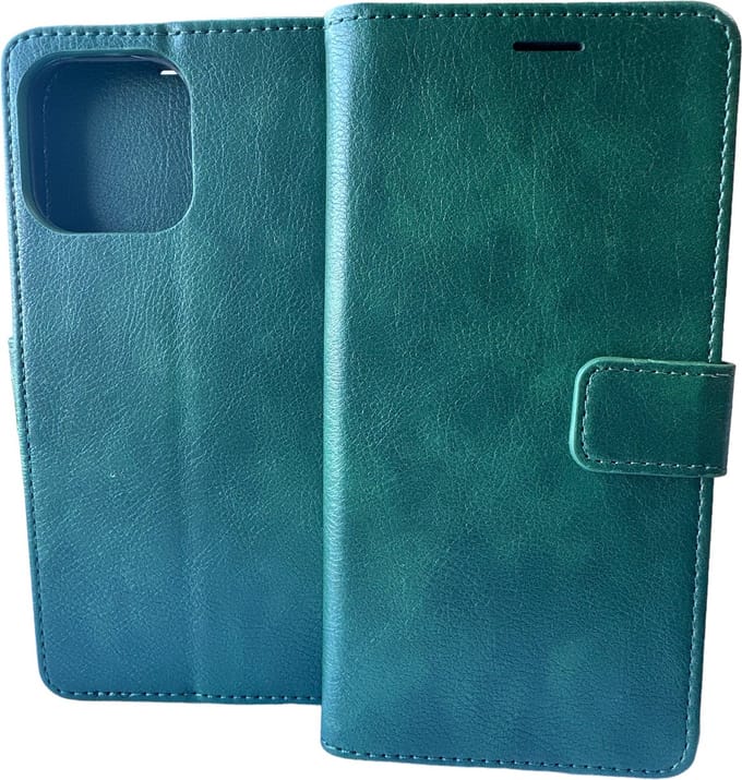 Portemonnee Book Case Hoesje Geschikt voor: iPhone 14 Pro Max - Groen