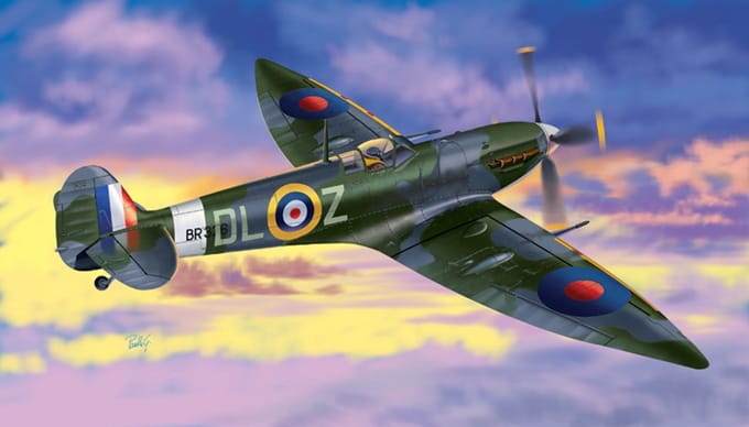 Italeri Modelbouwpakket Militaire voertuigen - 1307 Spitfire Mk.VI Plane Plastic - 1:72 - Modelbouw