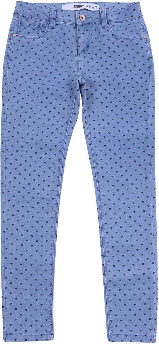 Denim Co's hartvormige denim broek met afbreuk