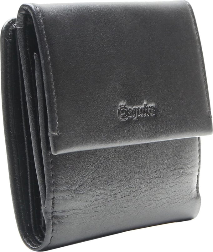 Esquire Portemonnee New Silk Wallet Black Zwart