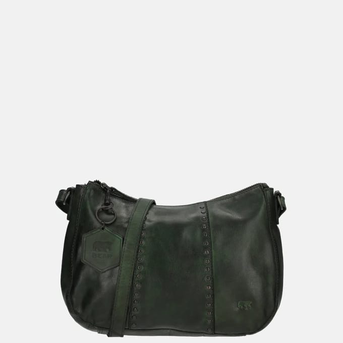 Bear Design crossbody tas studs green