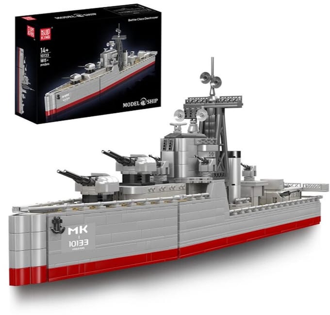 Mouldking 10133 - Battle Marine Schip - Bouwset - Statisch - 1815 onderdelen