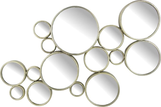 Wants&Needs Spiegel Metaal Zilver 106 X 10.5 X 63