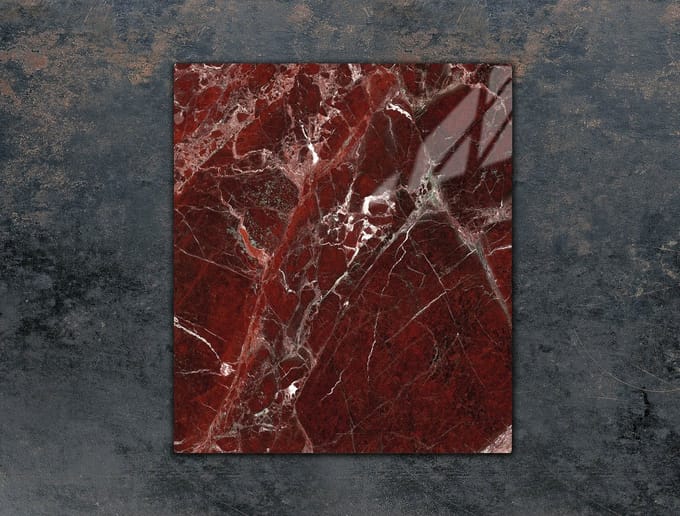 TMK ArtDeko Serie - Snijplank - Glas - 45x52 cm - Marmer Motief