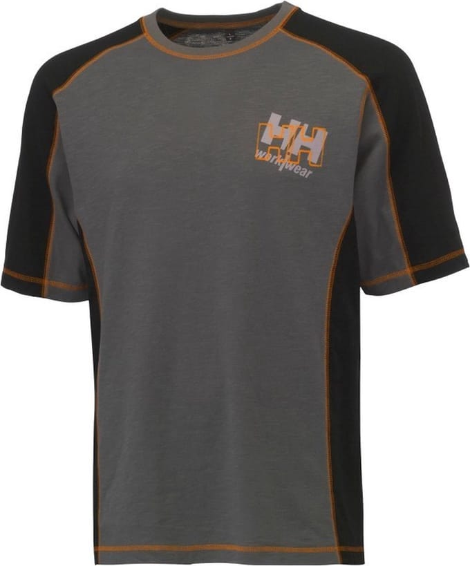 Helly Hansen T-shirt Chelsea 79135 grijs oranje maat M