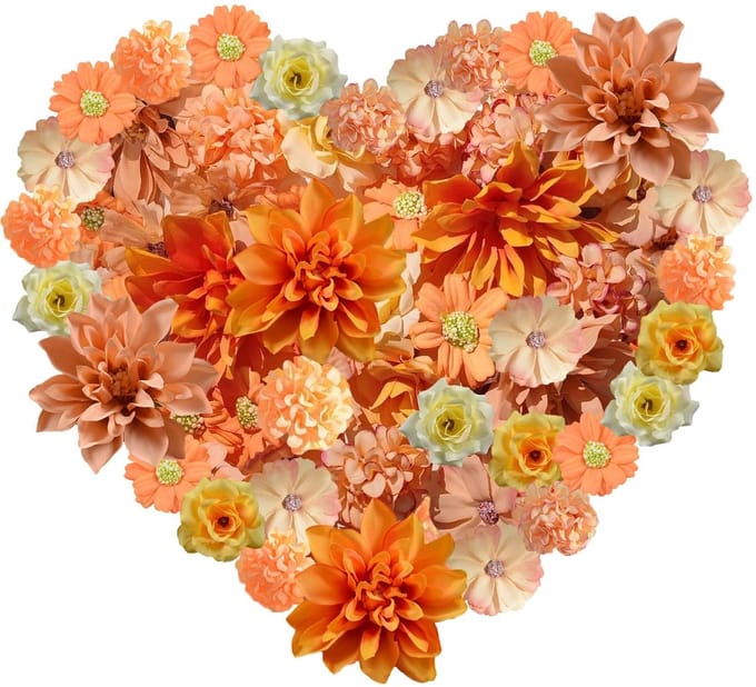 Dailygoods- Kunstbloemhoofden 40 Stuks - Mini Kunstbloemen