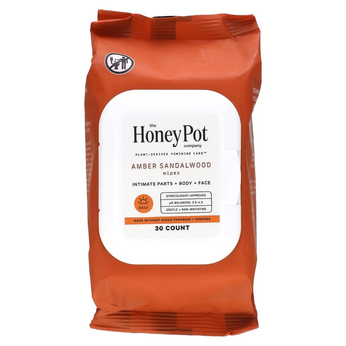The Honey Pot Company, Amber Sandelhout Tissues, 30 Vel red