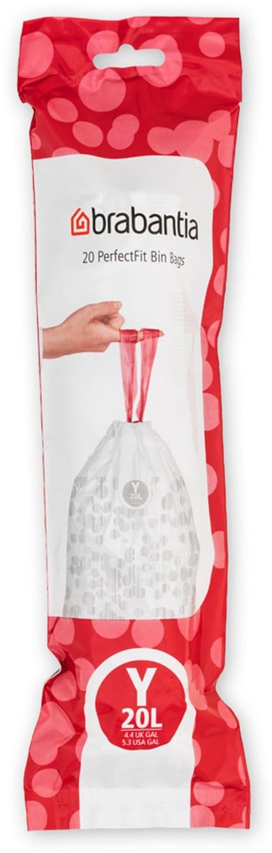 Brabantia Perfect Fit Afvalzakken - 20 l - Code Y - set van 12 rollen x 20 stuks