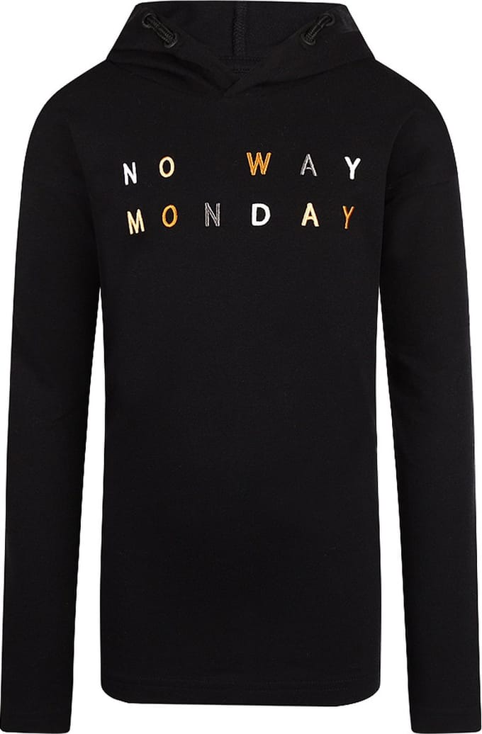 No Way Monday - Jongens Shirt - Black - Maat 110